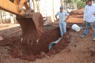 Implantação de galerias pluviais na Rua Pedro Bittencourt