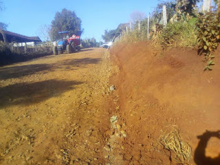 Estrada que liga o Bairro do Alecrim ao Balneário da Alemoa foi readequada e cascalhada